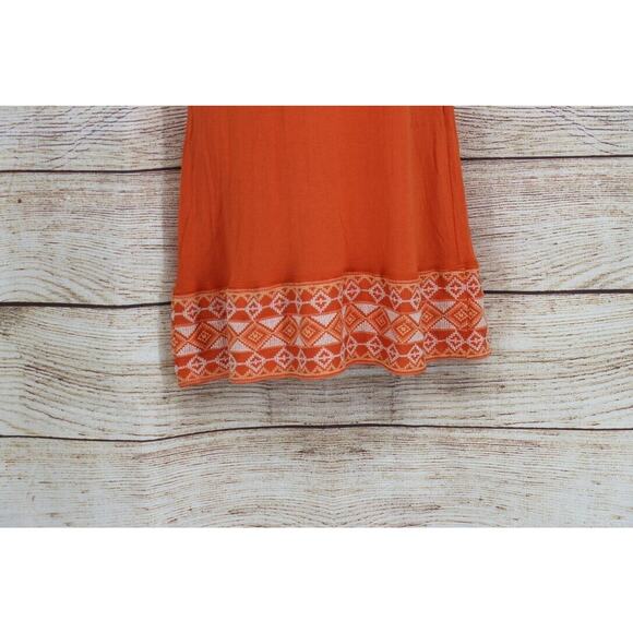 Monoreno Womens Size Small Pullover Sleeveless Short Shirt Dress Orange - Picture 4 of 6